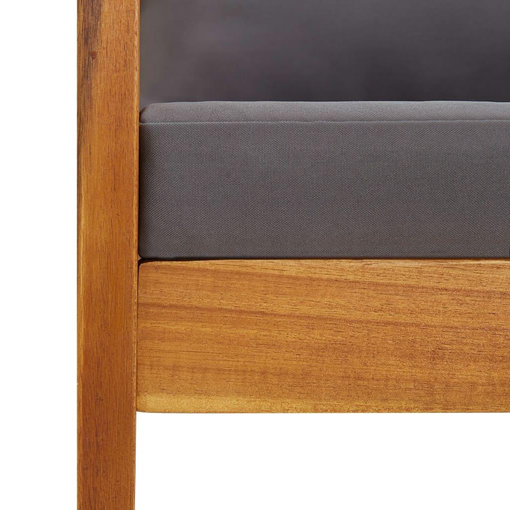 5 Piece Garden Lounge Set with Cushions Solid Acacia Wood