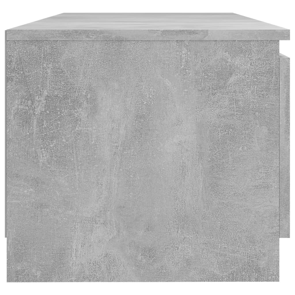 TV Cabinet with LED Lights Concrete Grey 140x40x36 cm