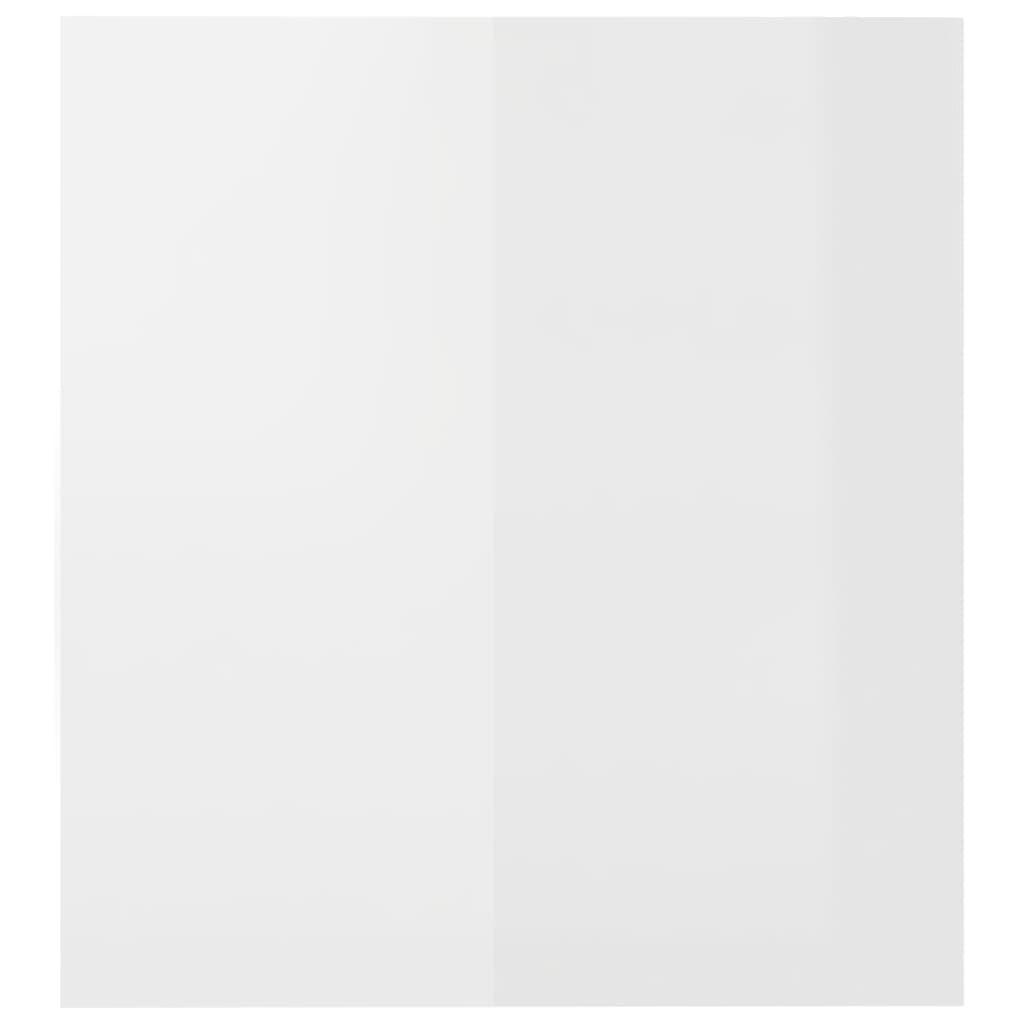 TV Cabinet with LED Lights High Gloss White 140x36.5x40 cm