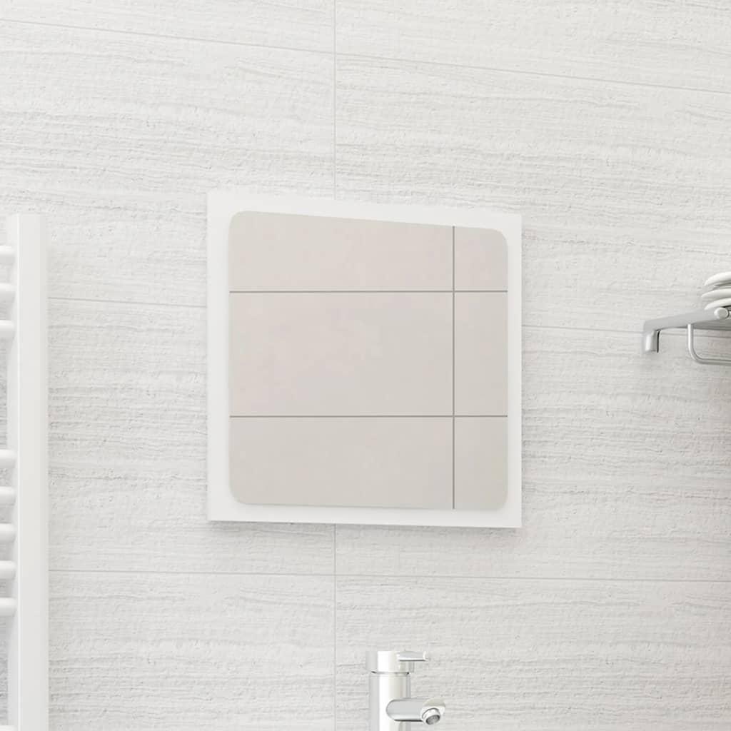 Bathroom Mirror White 40x1.5x37 cm Engineered Wood