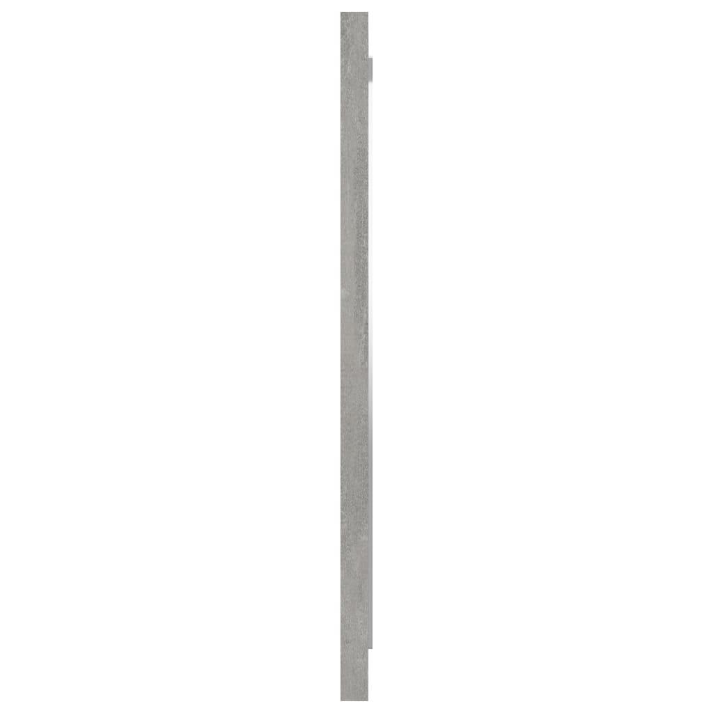 Bathroom Mirror Concrete Grey 40x1.5x37 cm Engineered Wood