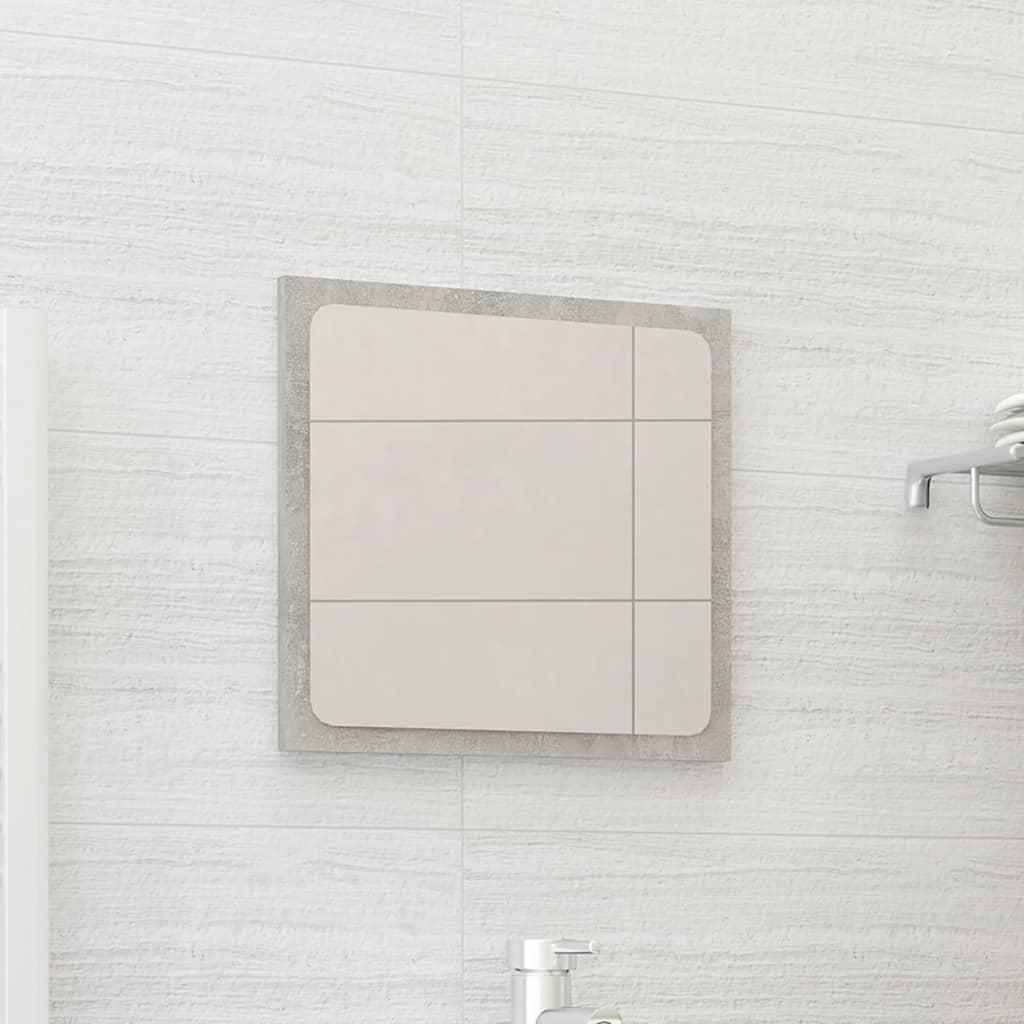 Bathroom Mirror Concrete Grey 40x1.5x37 cm Engineered Wood
