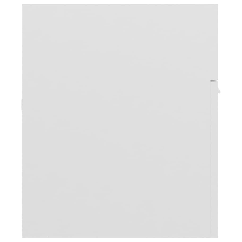 2 Piece Bathroom Furniture Set High Gloss White Engineered Wood