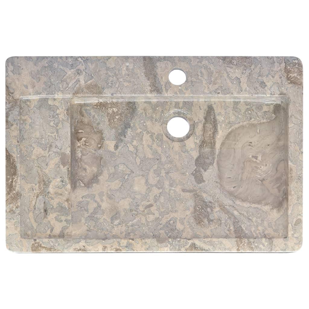 Sink Grey 58x39x10 cm Marble