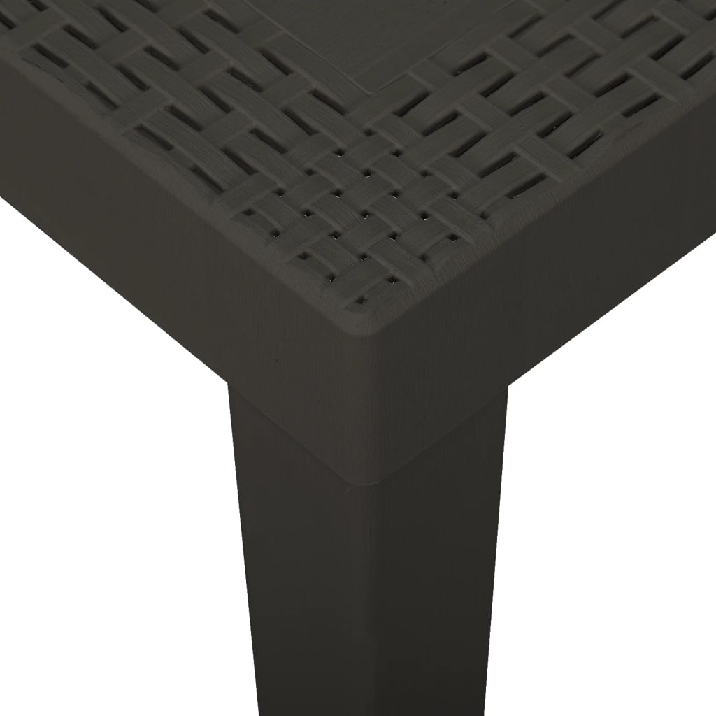 Garden Table Anthracite 79x65x72 cm Plastic