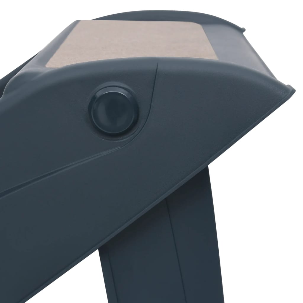 Folding 4-Step Dog Stairs Dark Grey
