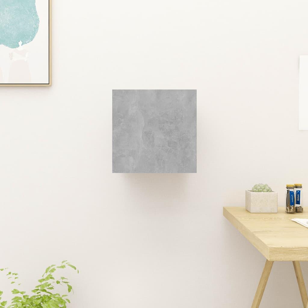Wall Mounted TV Cabinet Concrete Grey 30.5x30x30 cm
