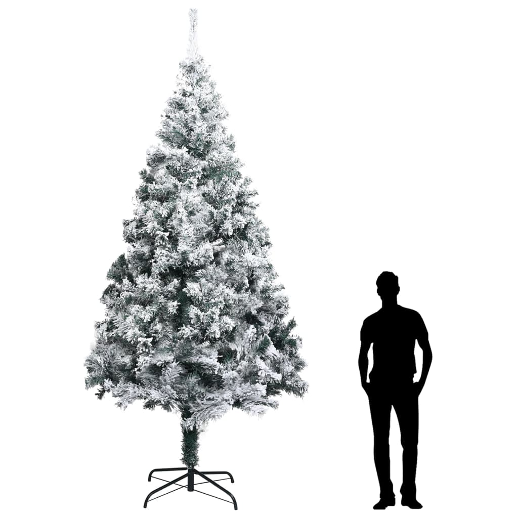 Artificial Christmas Tree with Flocked Snow Green 400cm PVC