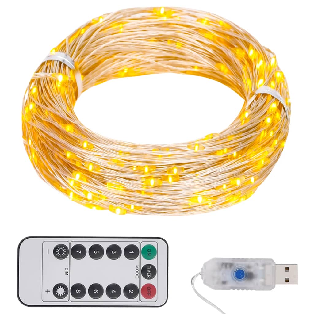 LED String with 300 LEDs Warm White 30 m