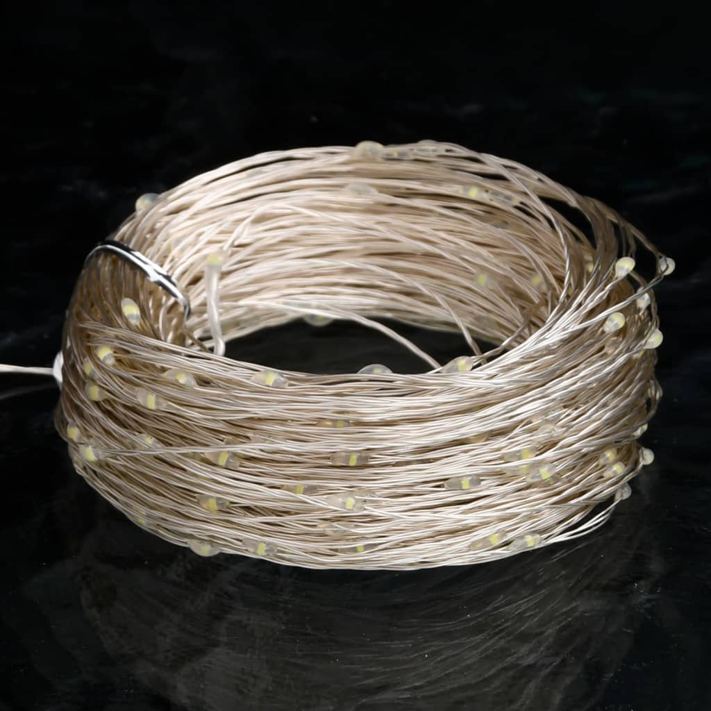 LED String with 150 LEDs Cold White 15 m