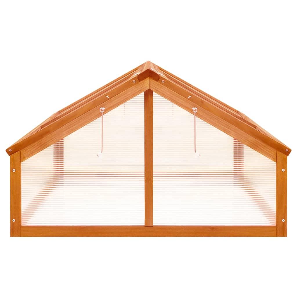 Greenhouse Brown 114x80x50 cm Firwood