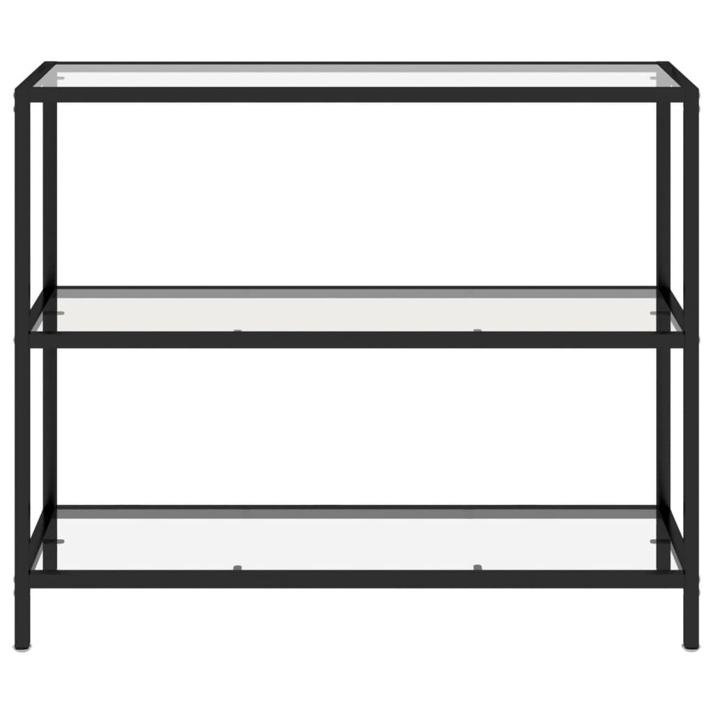 Console Table Transparent 100x36x90 cm Tempered Glass