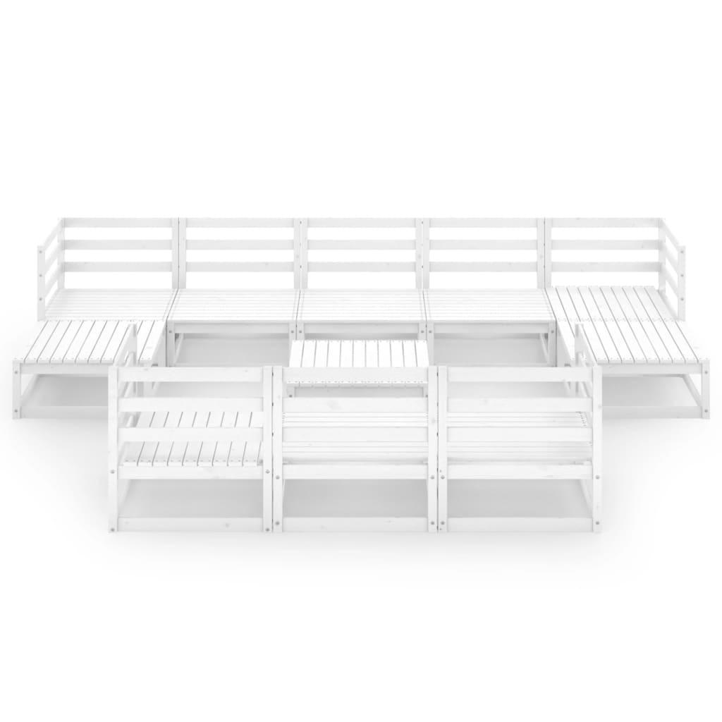 11 Piece Garden Lounge Set Solid Pinewood