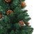 Slim Christmas Tree with LEDs&Ball Set Green 150 cm PVC