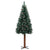 Slim Pre-lit Christmas Tree with Ball Set Green 150 cm