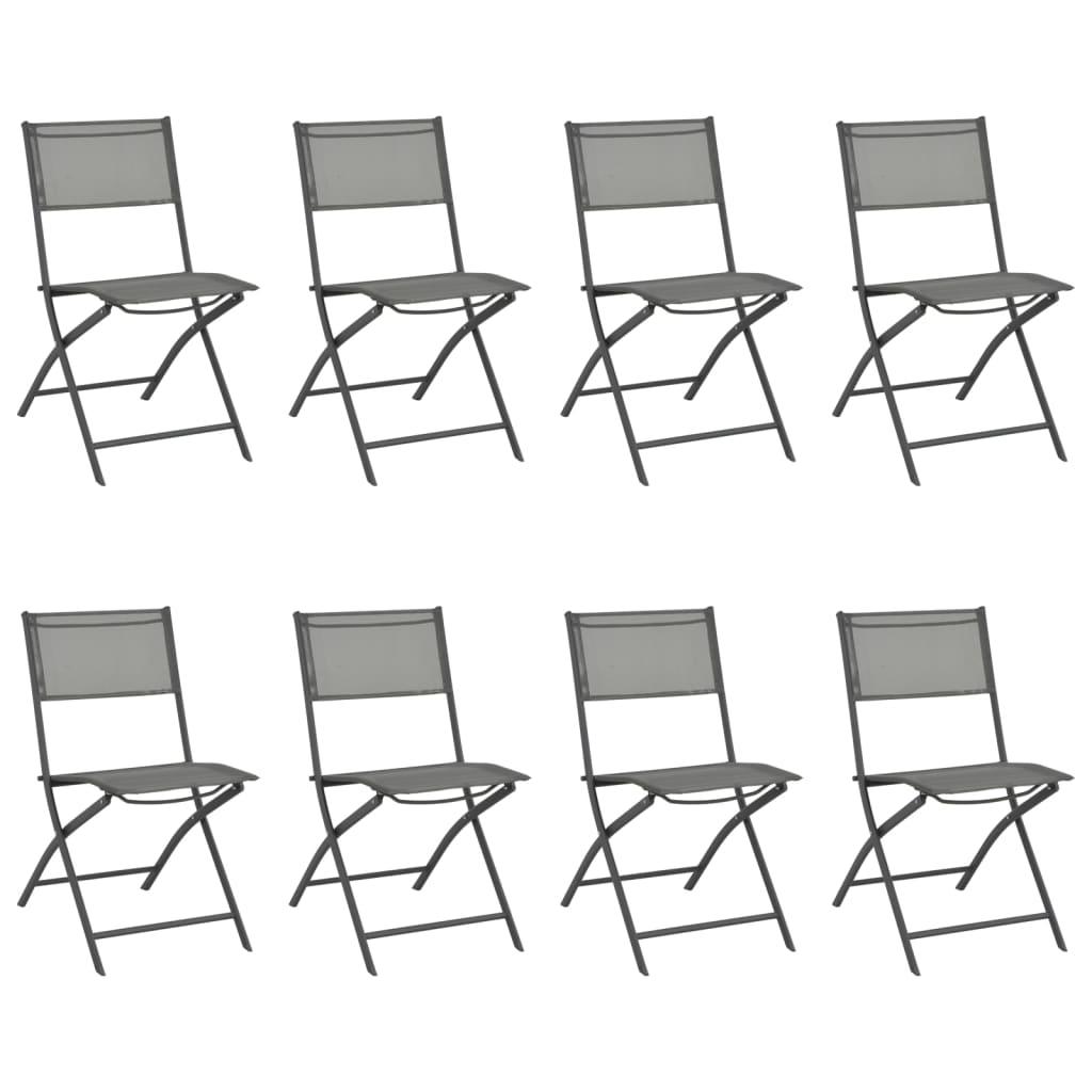 9 Piece Outdoor Dining Set Steel