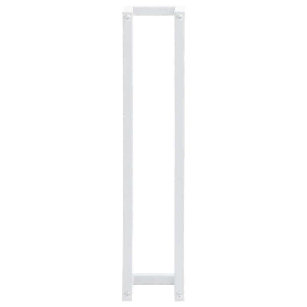Towel Rack White 12.5x12.5x60 cm Steel