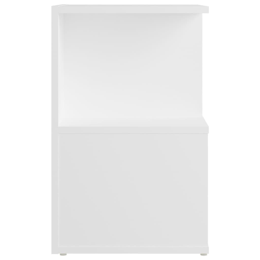 Bedside Cabinet White 35x35x55 cm Engineered Wood