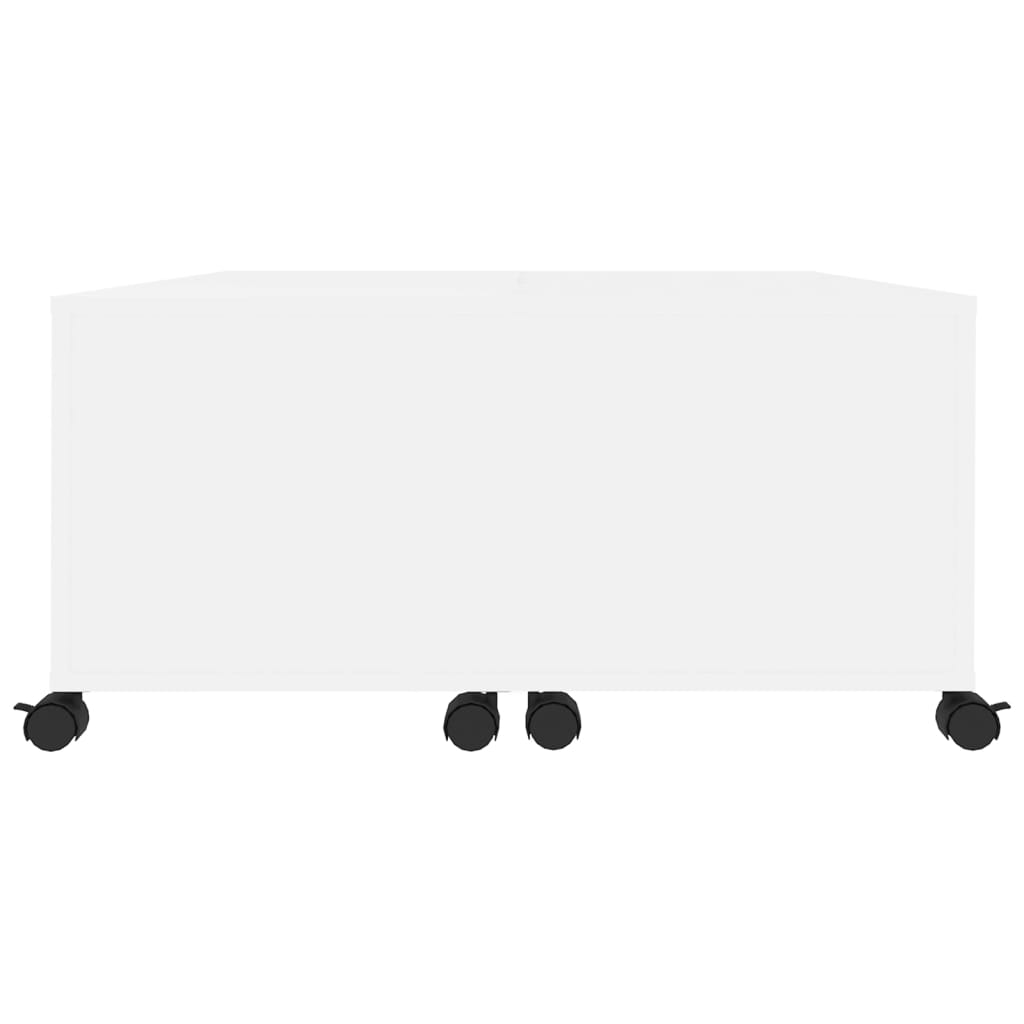 Coffee Table White 75x75x38 cm Engineered Wood