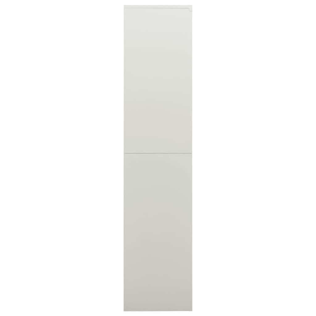 Locker Cabinet Light Grey 90x40x180 cm Steel