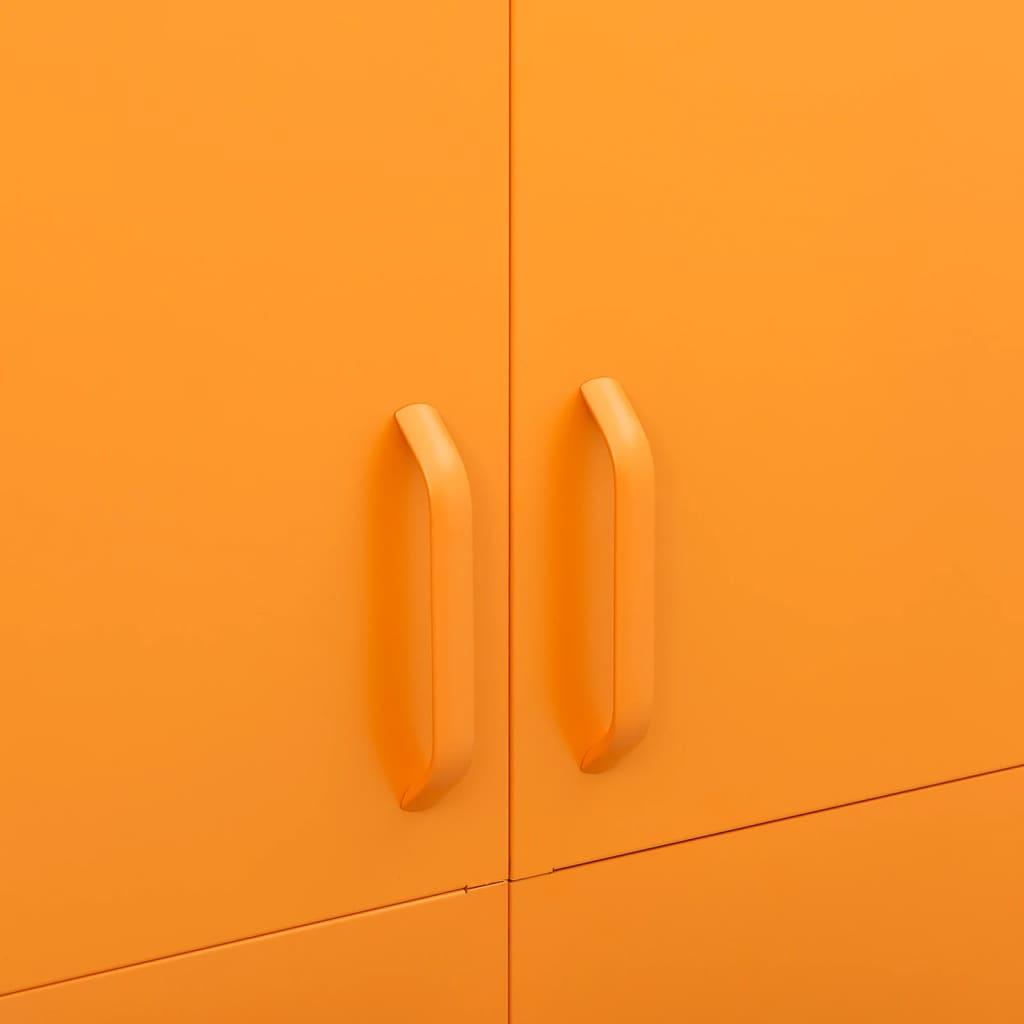 Wardrobe Mustard Yellow 90x50x180 cm Steel