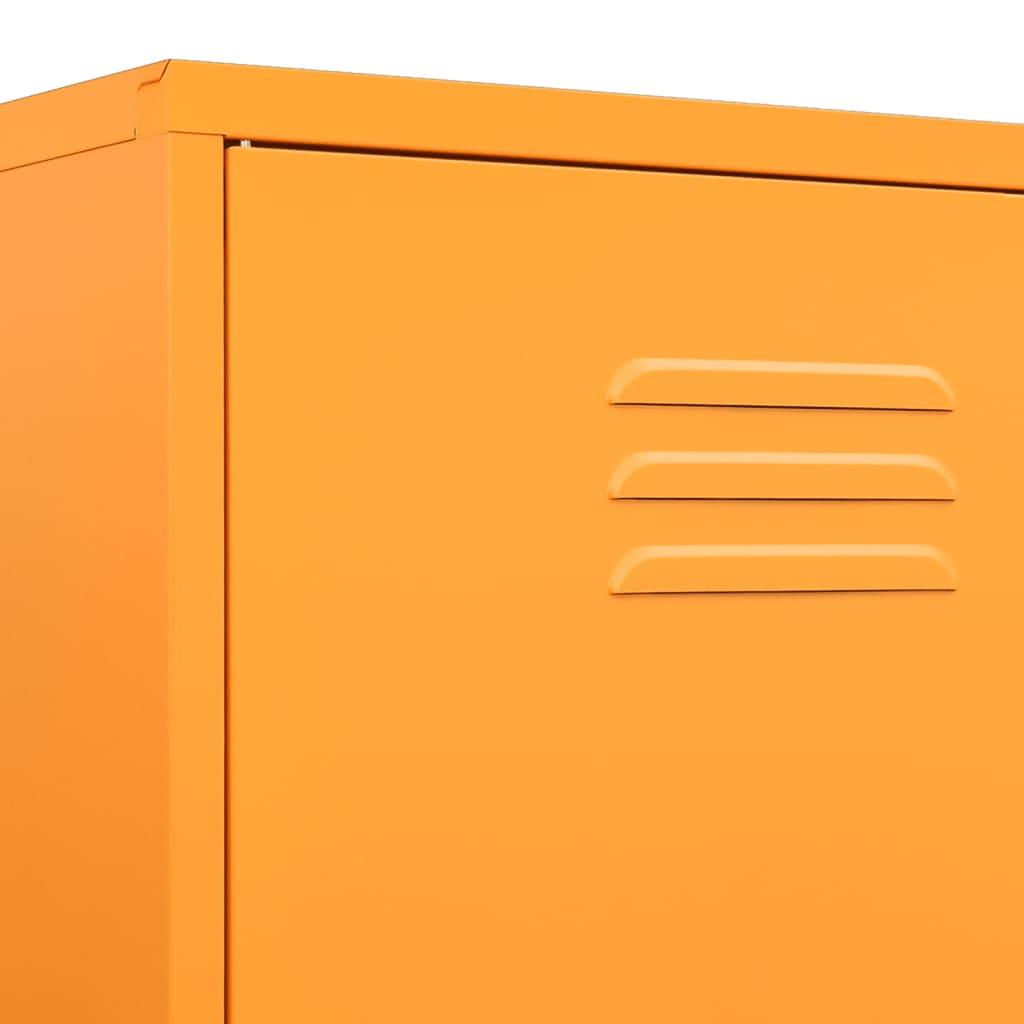 Wardrobe Mustard Yellow 90x50x180 cm Steel