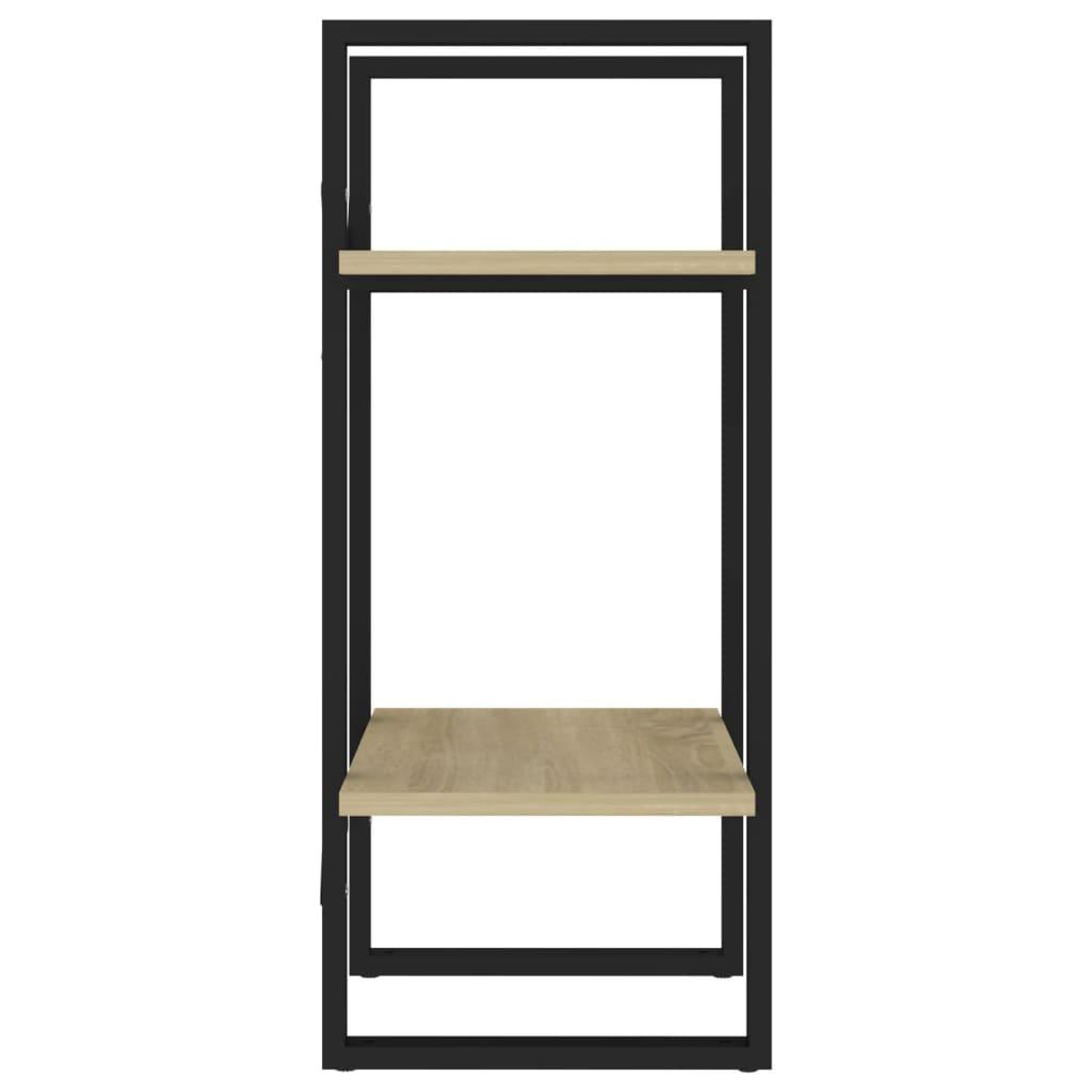 2-Tier Book Cabinet Sonoma Oak 40x30x70 cm Engineered Wood