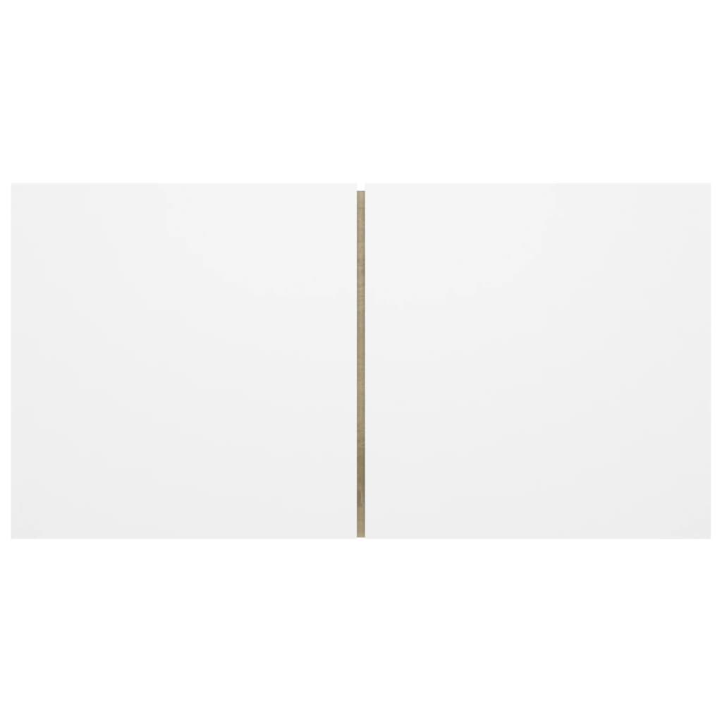 Hanging TV Cabinet White and Sonoma Oak 60x30x30 cm