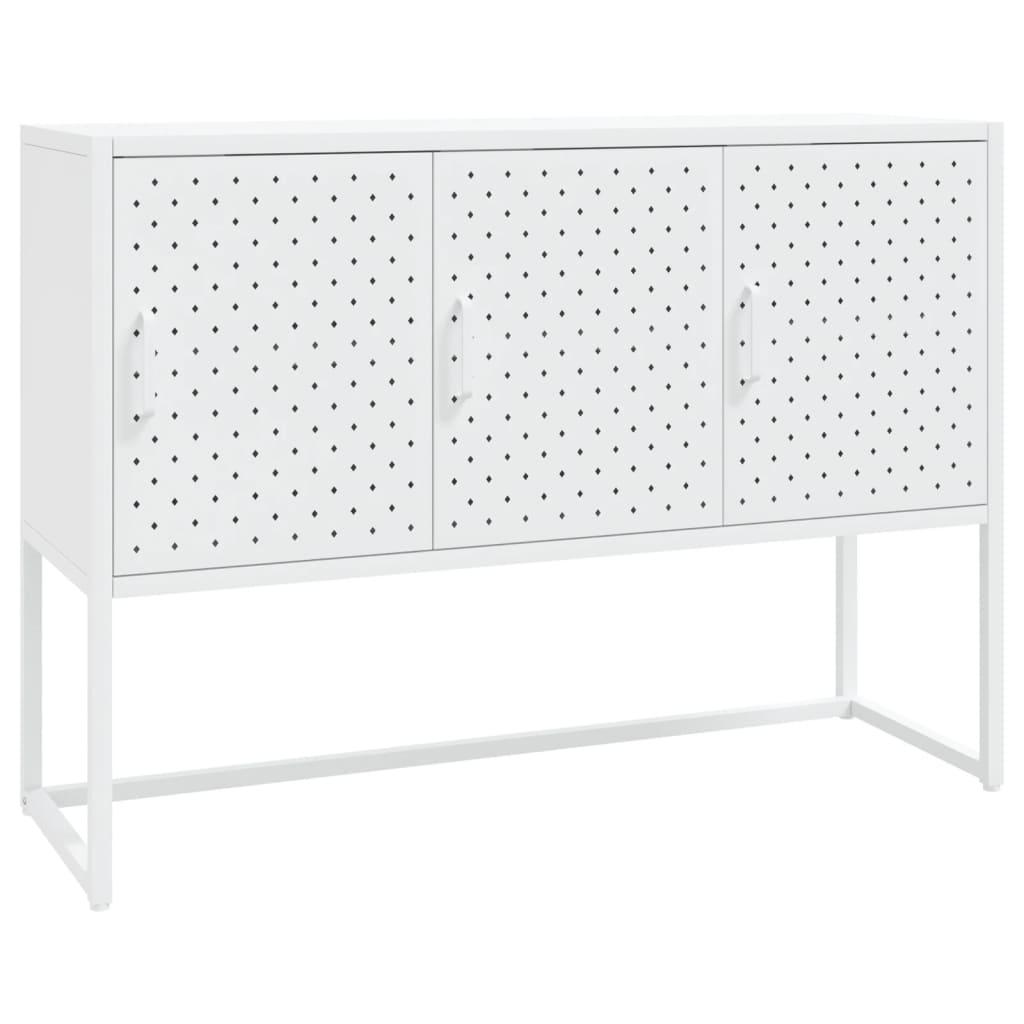 Sideboard White 105x35x75 cm Steel