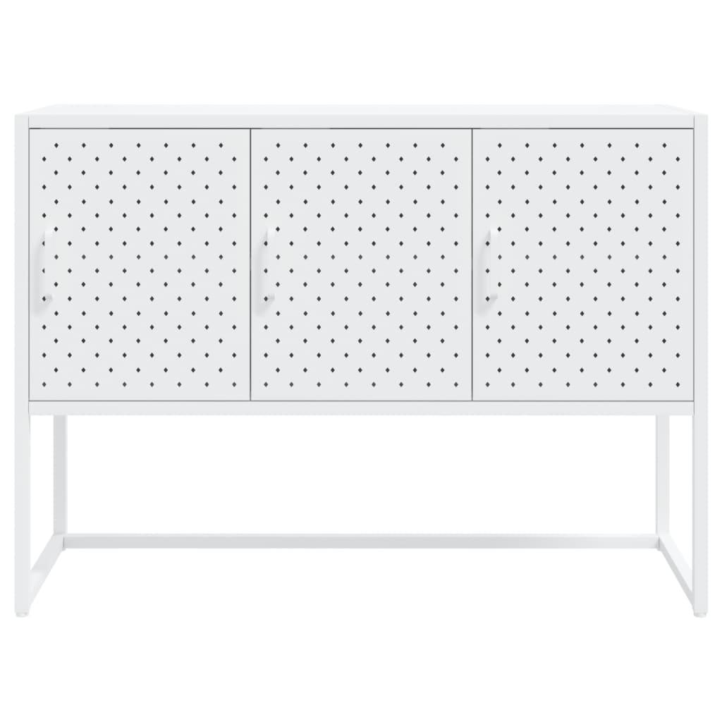 Sideboard White 105x35x75 cm Steel