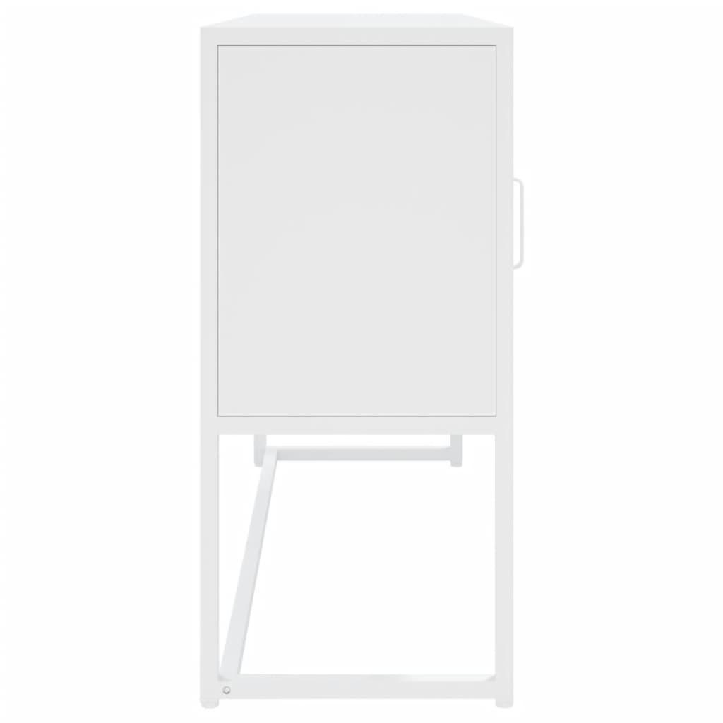 Sideboard White 105x35x75 cm Steel