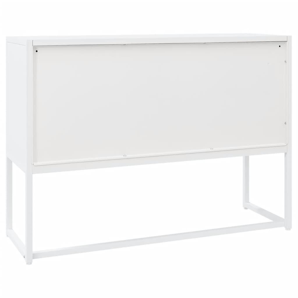 Sideboard White 105x35x75 cm Steel