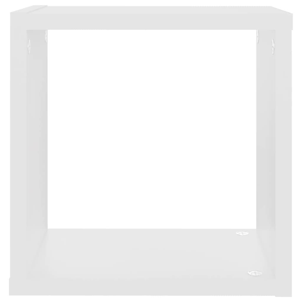 Wall Cube Shelves 6 pcs White 26x15x26 cm