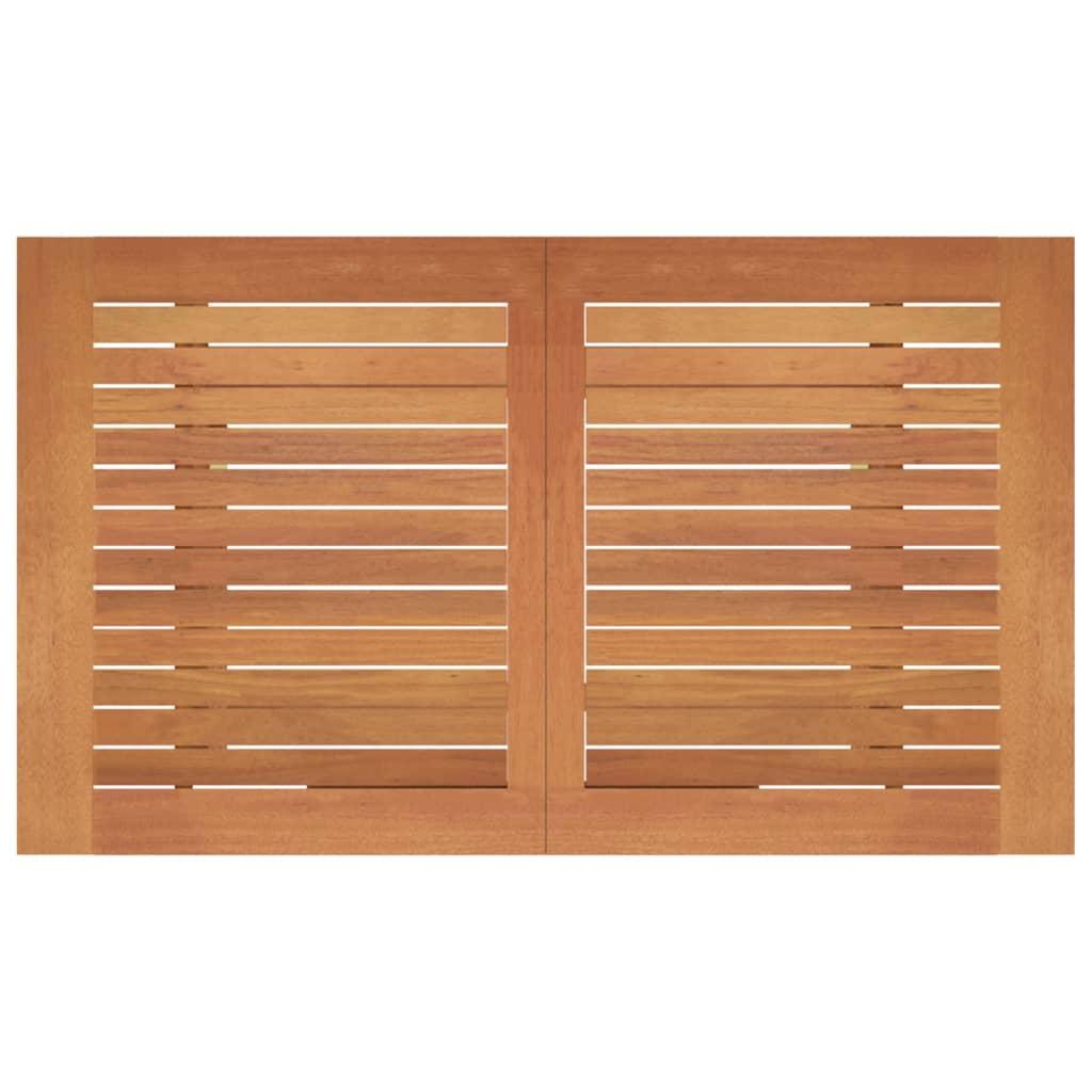 Folding Garden Table 120x70x75 cm Solid Eucalyptus Wood