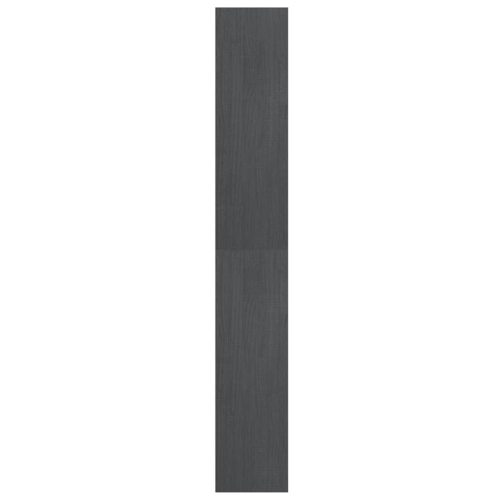 Book Cabinet/Room Divider Grey 40x30x199 cm Solid Pinewood