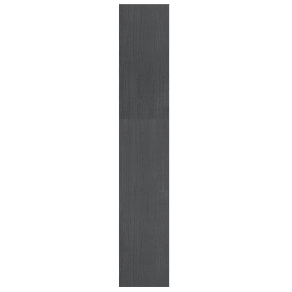 Book Cabinet/Room Divider Grey 100x30x167.5 cm Solid Pinewood