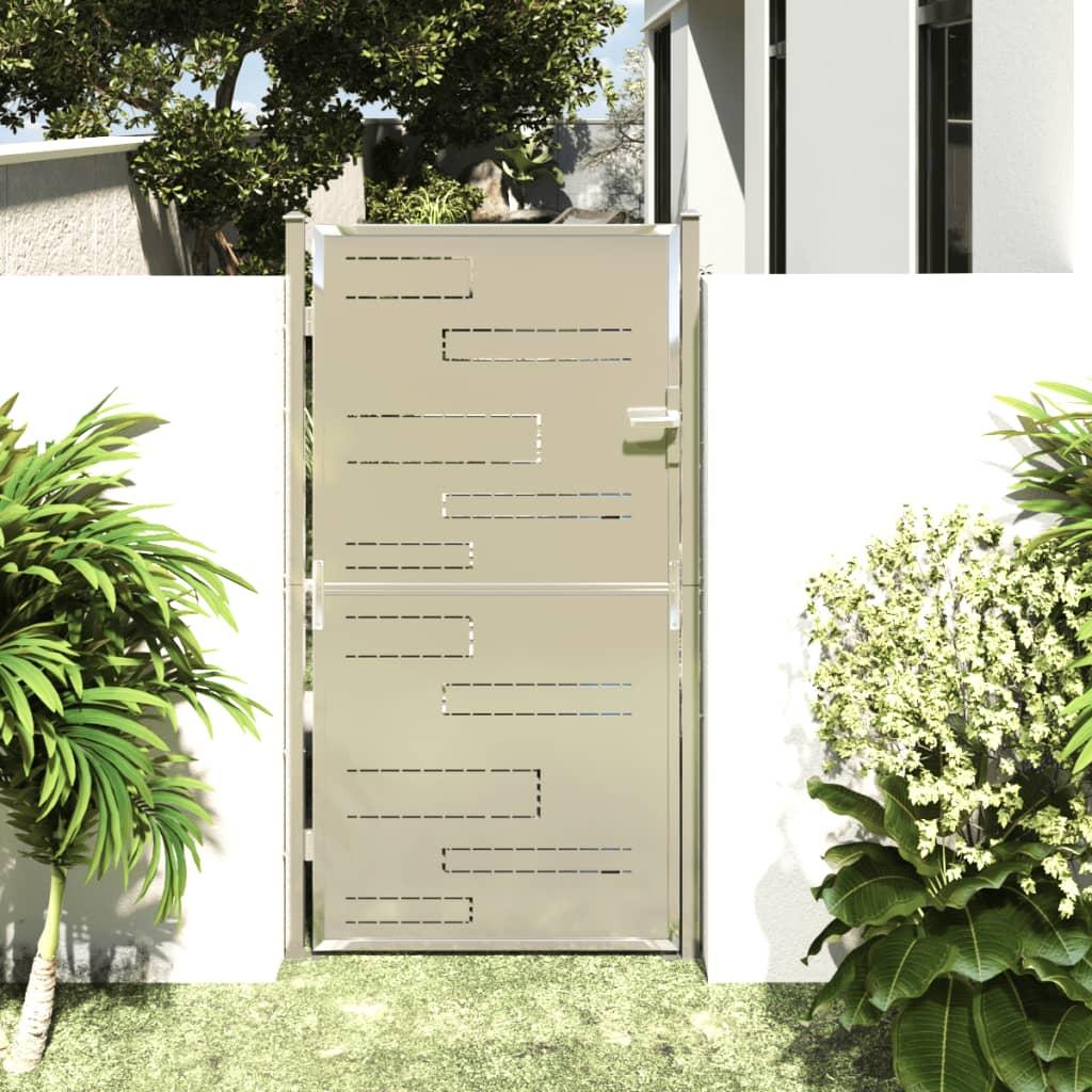 Garden Gate 100x175 cm Stainless Steel