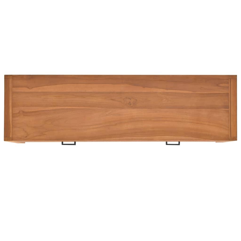 Desk with 2 Drawers 120x40x75 cm Solid Wood Teak