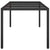 Garden Table Black 190x90x75 cm Tempered Glass and Poly Rattan