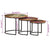 Nesting Tables 3 pcs Solid Wood Reclaimed