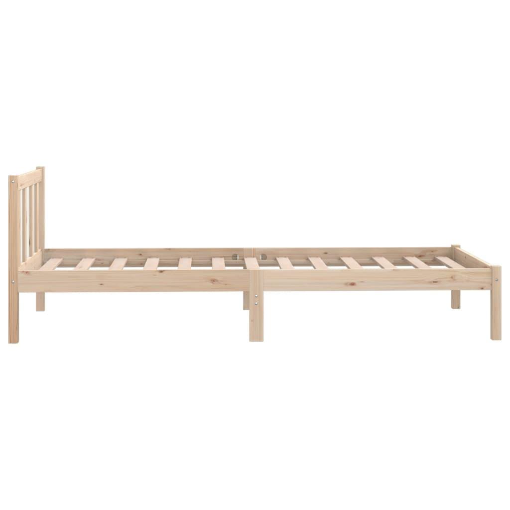 Bed Frame without Mattress Solid Wood 90x190 cm