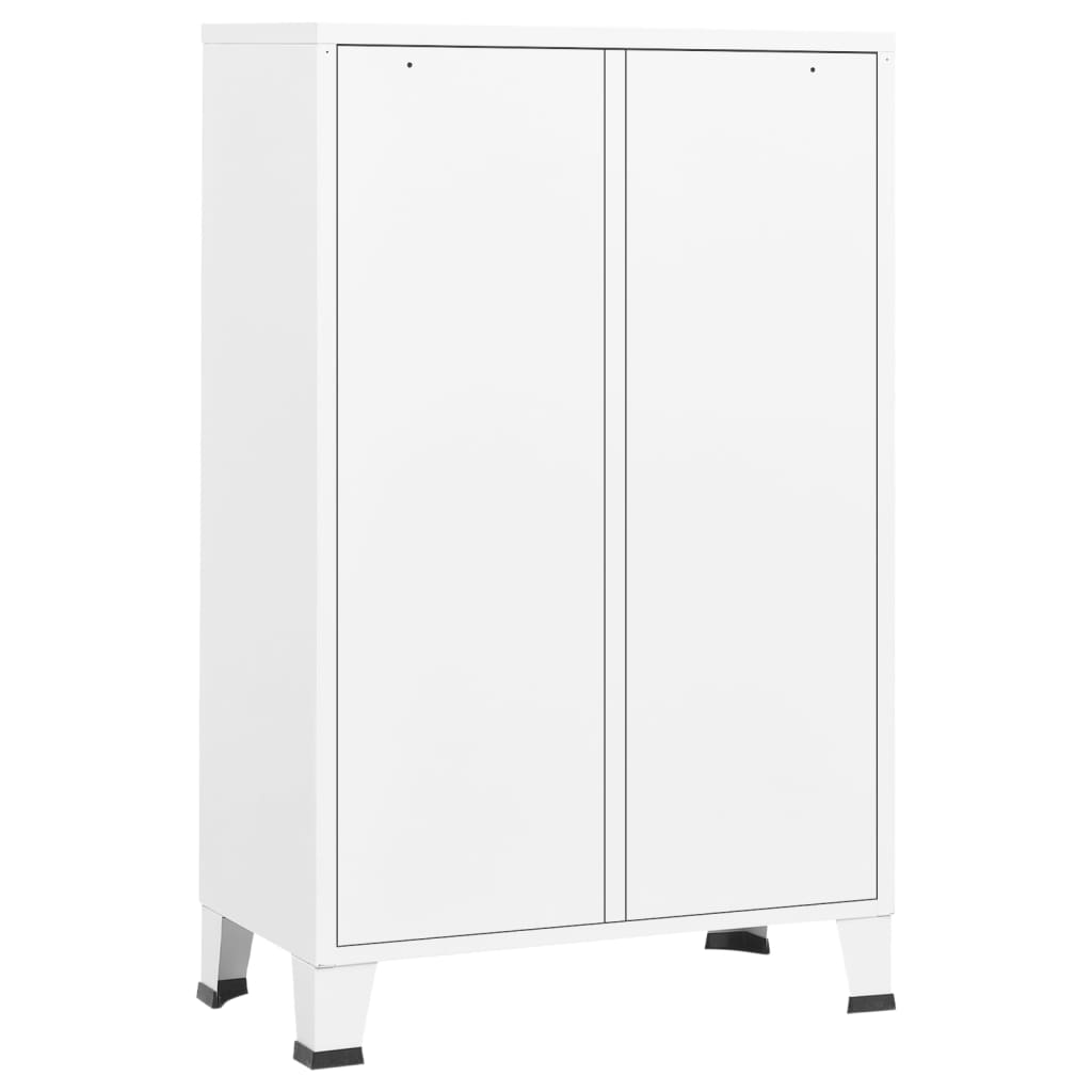 Industrial Wardrobe White 67x35x107 cm Steel