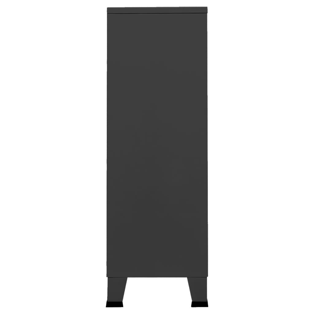 Industrial Wardrobe Anthracite 67x35x107 cm Steel