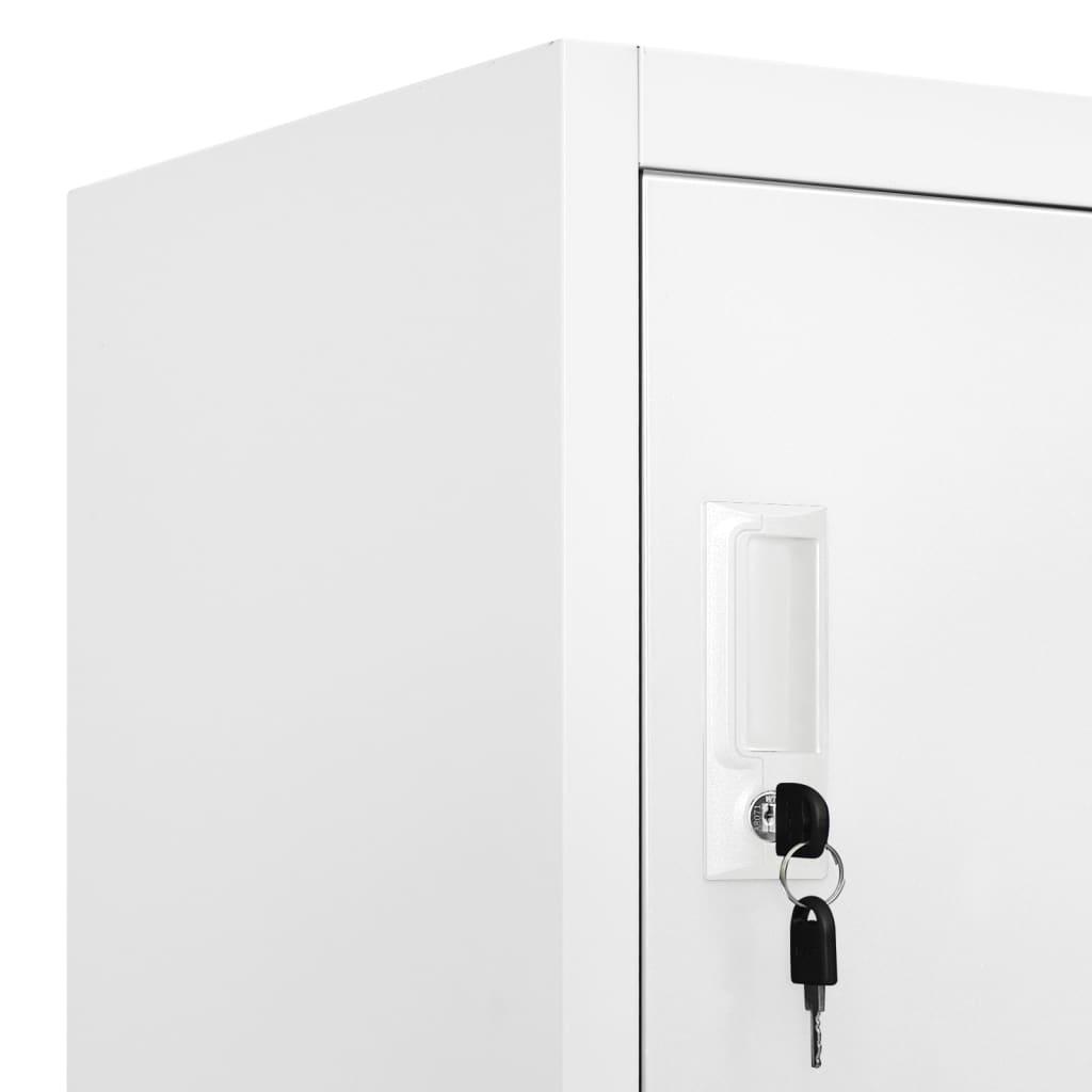 Locker Cabinet Light Grey 90x40x180 cm Steel