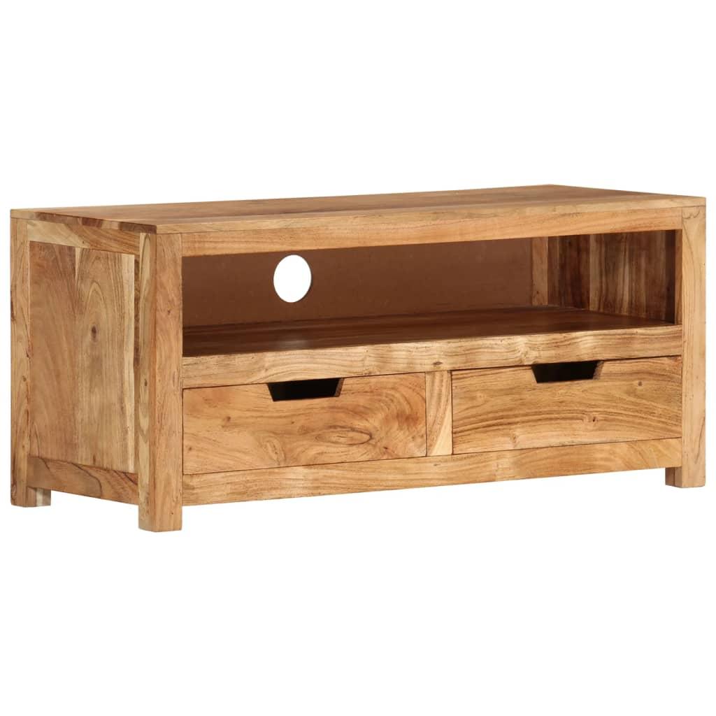 TV Cabinet 88x35x40 cm Solid Wood Acacia