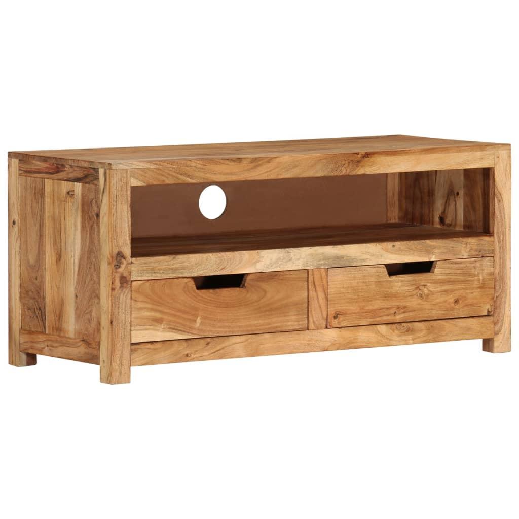 TV Cabinet 88x35x40 cm Solid Wood Acacia