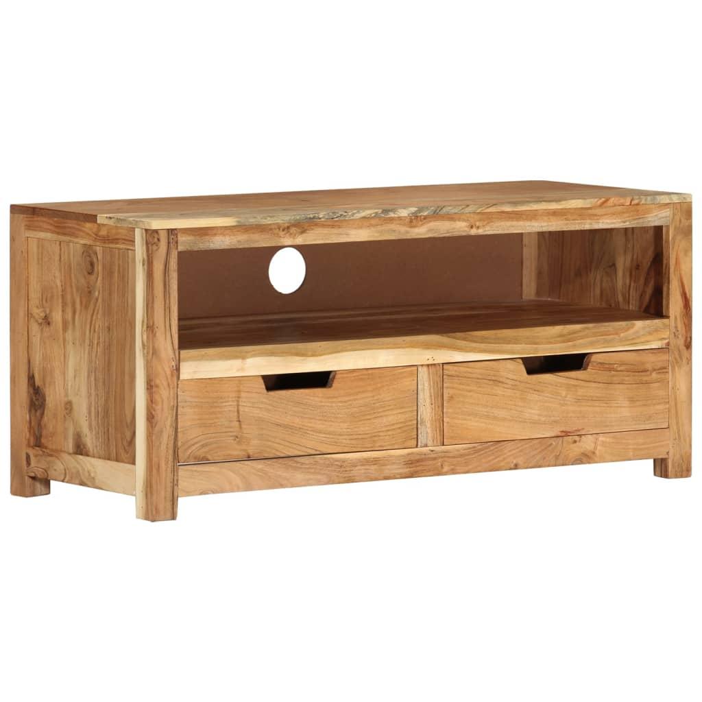 TV Cabinet 88x35x40 cm Solid Wood Acacia