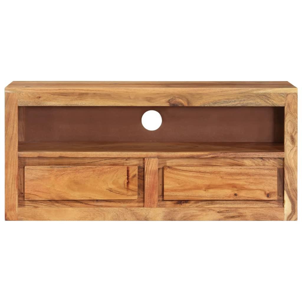 TV Cabinet 88x30x40 cm Solid Wood Acacia
