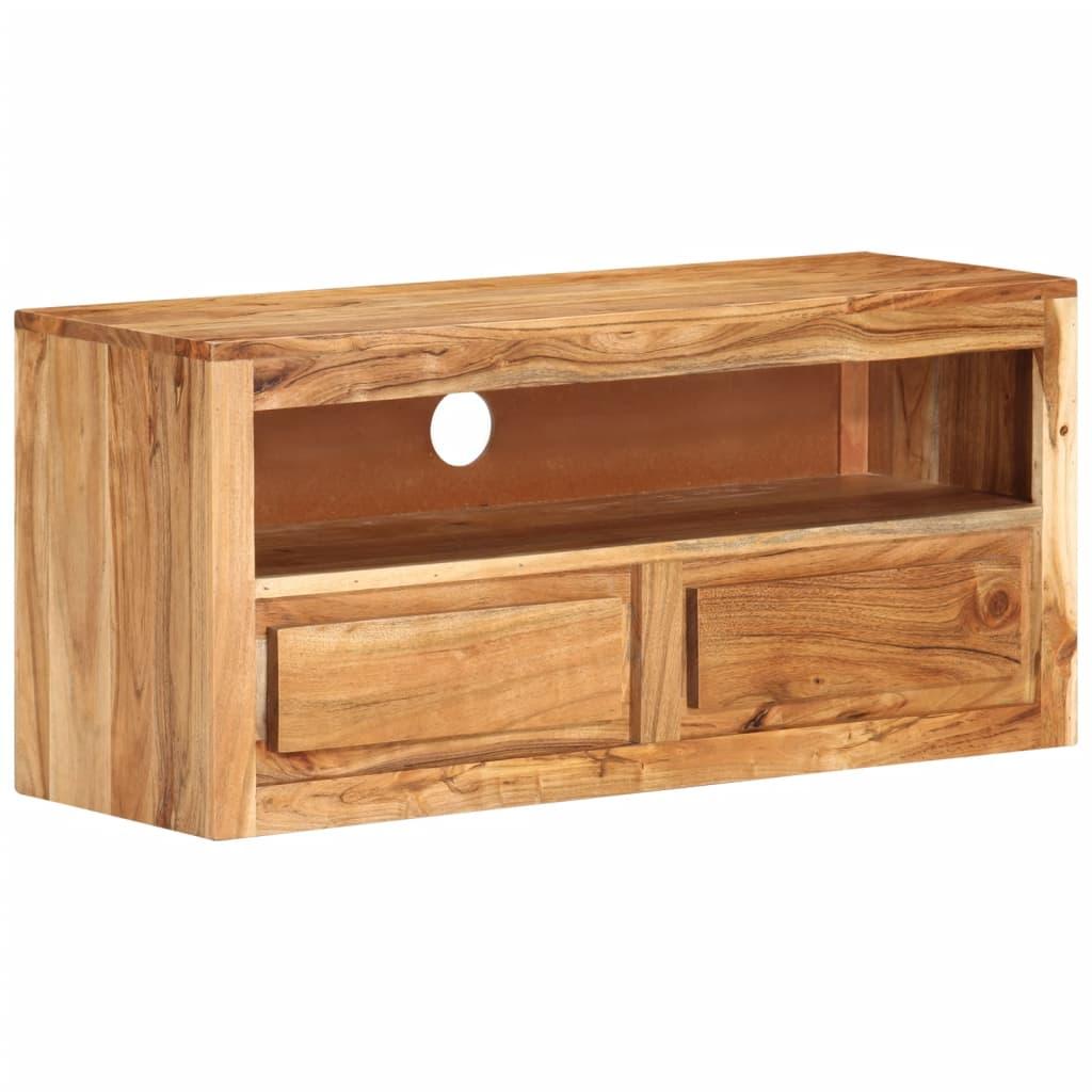 TV Cabinet 88x30x40 cm Solid Wood Acacia