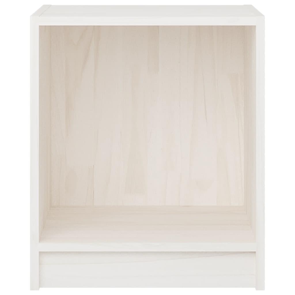Bedside Cabinets 2 pcs White 35.5x33.5x41.5 cm Solid Pinewood